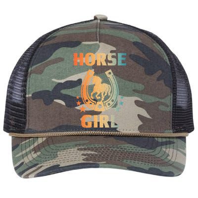 Horseback Riding Equestrian Retro Rope Trucker Hat Cap