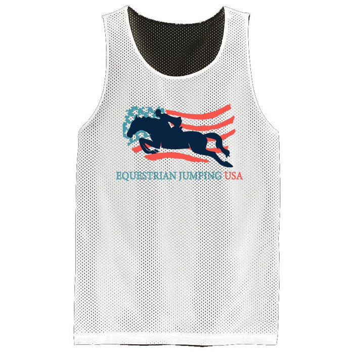 Horse Rider Equestrian Jumping Usa Team Coach American Flag Mesh Reversible Basketball Jersey Tank