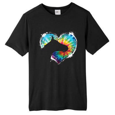 Horse Riding Equestrian Horseback Horses Tie Dye Tall Fusion ChromaSoft Performance T-Shirt