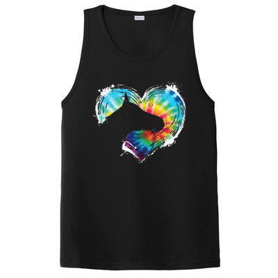 Horse Riding Equestrian Horseback Horses Tie Dye PosiCharge Competitor Tank