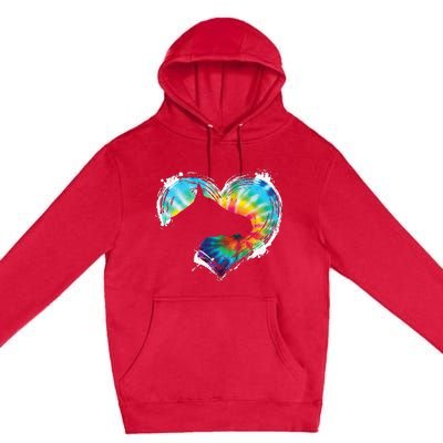 Horse Riding Equestrian Horseback Horses Tie Dye Premium Pullover Hoodie