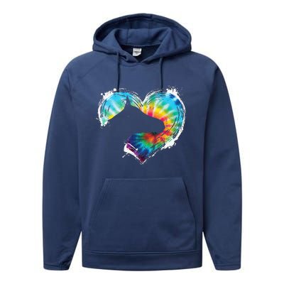 Horse Riding Equestrian Horseback Horses Tie Dye Performance Fleece Hoodie