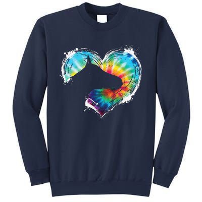 Horse Riding Equestrian Horseback Horses Tie Dye Sweatshirt