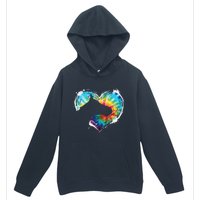 Horse Riding Equestrian Horseback Horses Tie Dye Urban Pullover Hoodie