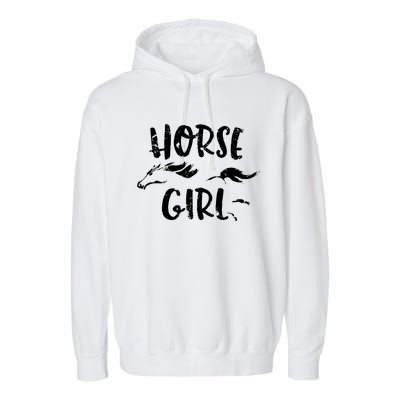 Horseback Riding Equestrian Lover Gifts Garment-Dyed Fleece Hoodie