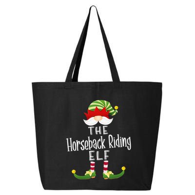 Horseback Riding Elf Group Christmas Funny Pajama Party 25L Jumbo Tote