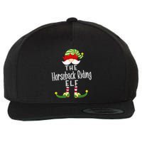Horseback Riding Elf Group Christmas Funny Pajama Party Wool Snapback Cap