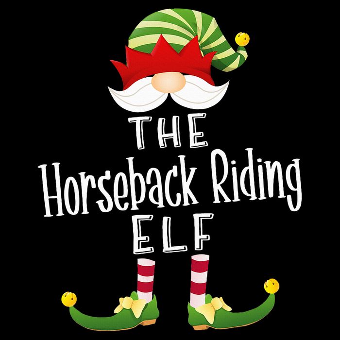 Horseback Riding Elf Group Christmas Funny Pajama Party Wool Snapback Cap