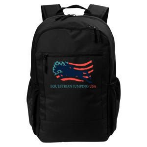 Horse Rider Equestrian Jumping Usa Team Coach American Flag Daily Commute Backpack