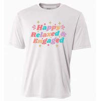 Happy Relaxed & Engaged Fiancée Fiance Couple Engaged Cooling Performance Crew T-Shirt