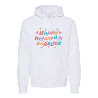 Happy Relaxed & Engaged Fiancée Fiance Couple Engaged Premium Hoodie