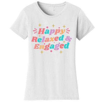 Happy Relaxed & Engaged Fiancée Fiance Couple Engaged Women's T-Shirt