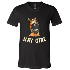 Horseback Riding Equestrian V-Neck T-Shirt