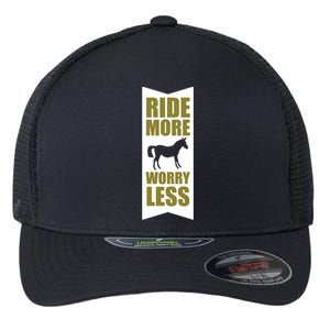 Horse Rider Equestrian Horseback Riding Gift Flexfit Unipanel Trucker Cap