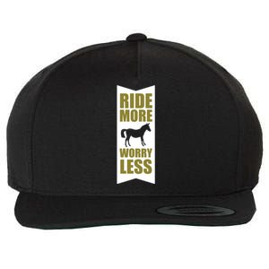 Horse Rider Equestrian Horseback Riding Gift Wool Snapback Cap