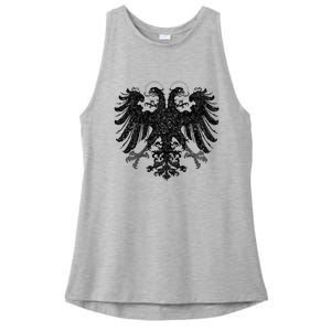 Holy Roman Empire Banner Flag Double Headed Eagle Ladies PosiCharge Tri-Blend Wicking Tank