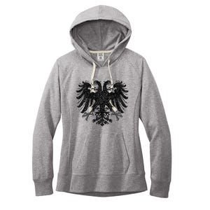 Holy Roman Empire Banner Flag Double Headed Eagle Women's Fleece Hoodie