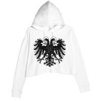 Holy Roman Empire Banner Flag Double Headed Eagle Crop Fleece Hoodie