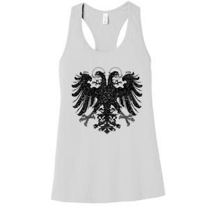 Holy Roman Empire Banner Flag Double Headed Eagle Women's Racerback Tank