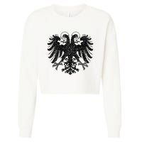 Holy Roman Empire Banner Flag Double Headed Eagle Cropped Pullover Crew