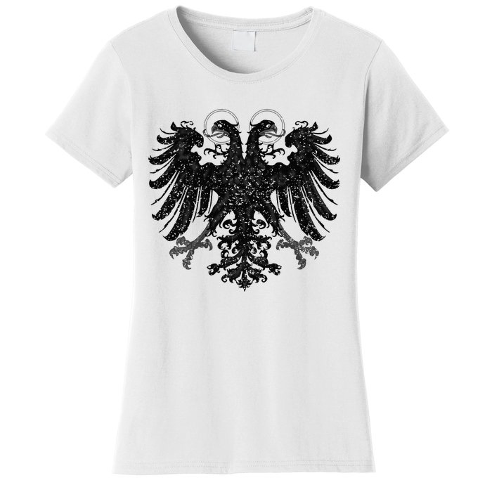 Holy Roman Empire Banner Flag Double Headed Eagle Women's T-Shirt