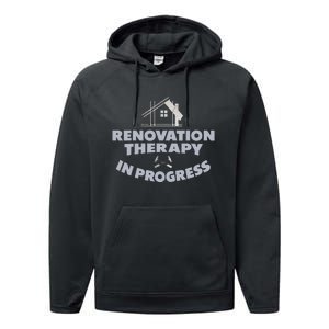 Home Renovation Funny Renovation Home Improvement  Performance Fleece Hoodie