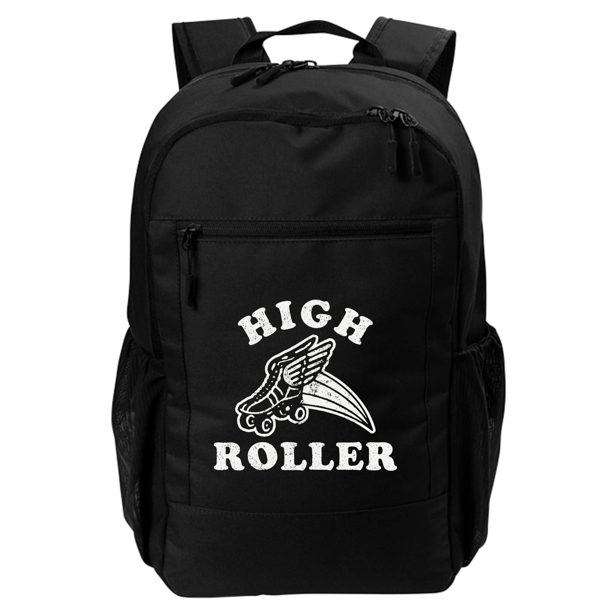 High Roller Funny Roller Skating Meme Backpack