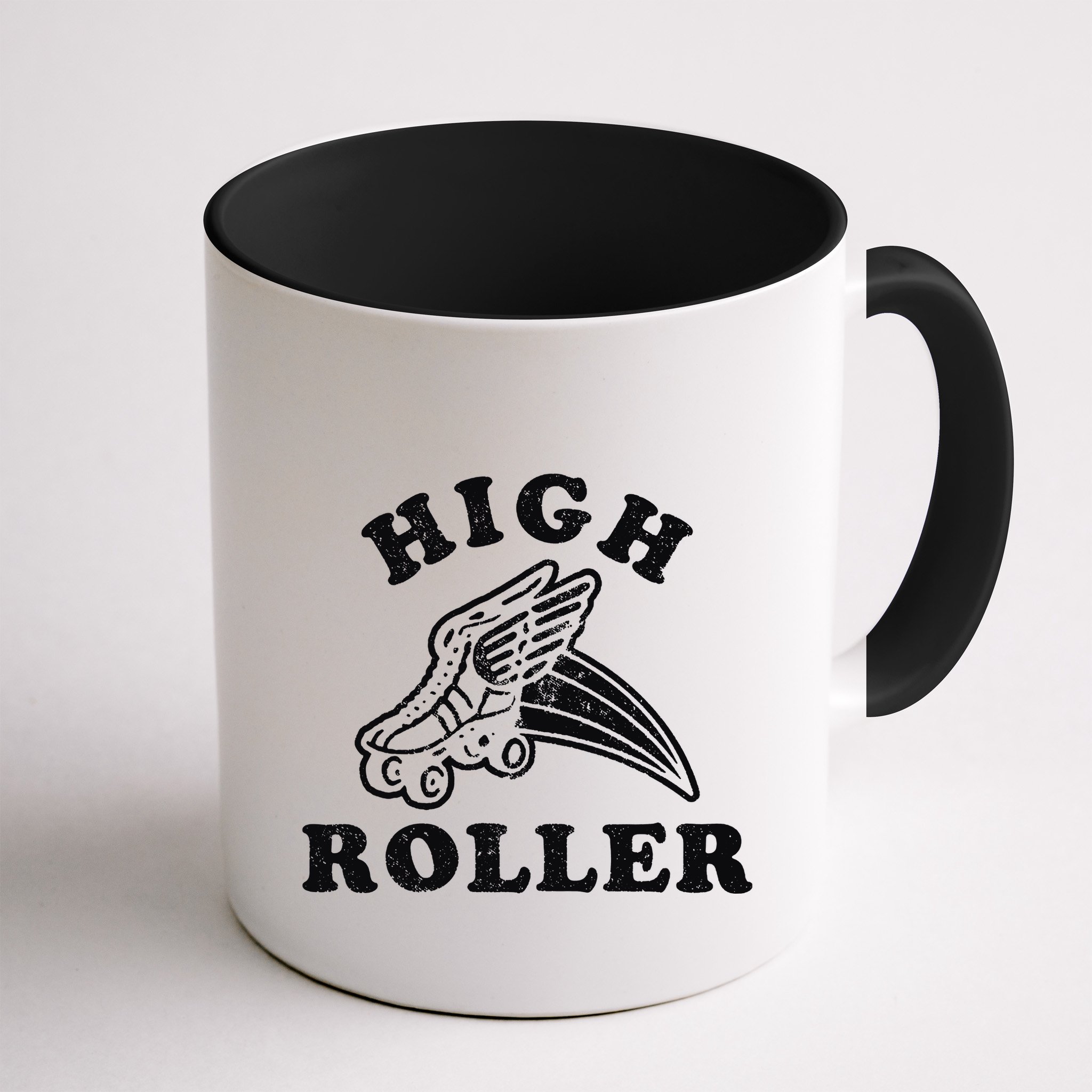 High Roller Funny Roller Skating Meme Mug