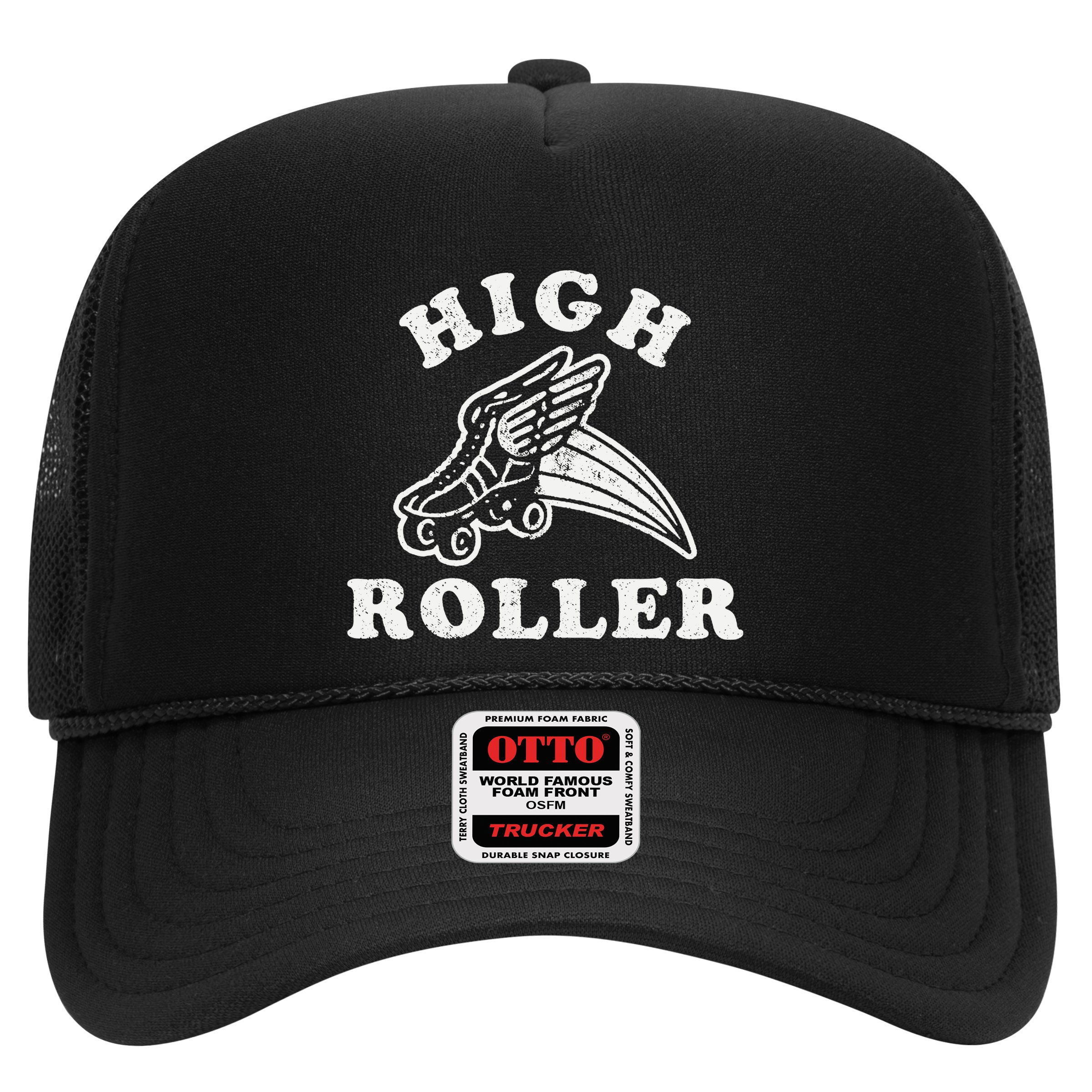 High Roller Funny Roller Skating Meme Hat