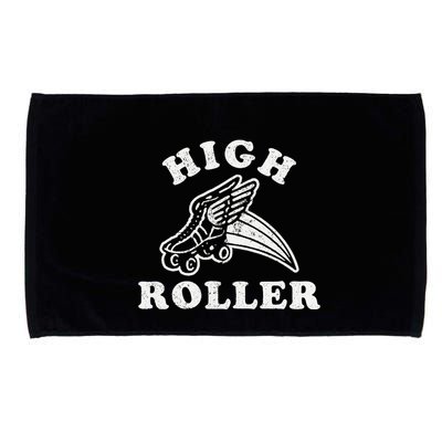 High Roller Funny Roller Skating Meme Microfiber Hand Towel