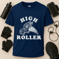 High Roller Funny Roller Skating Meme Cooling Performance Crew T-Shirt