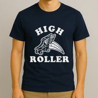 High Roller Funny Roller Skating Meme T-Shirt