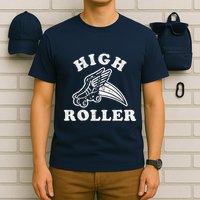 High Roller Funny Roller Skating Meme T-Shirt