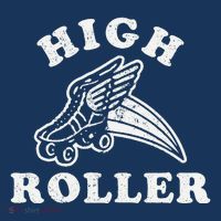 High Roller Funny Roller Skating Meme Cooling Performance Long Sleeve Crew