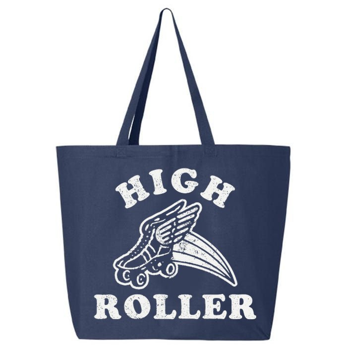 High Roller Funny Roller Skating Meme 25L Jumbo Tote