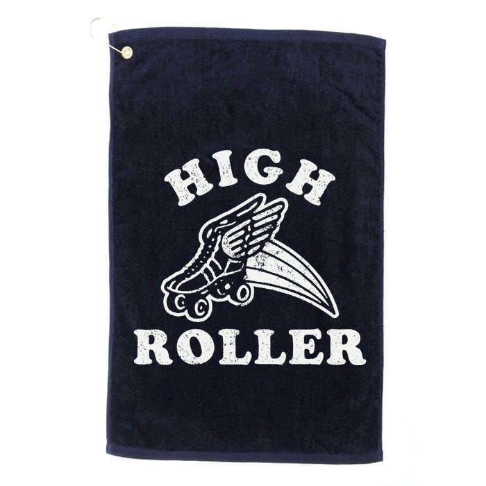 High Roller Funny Roller Skating Meme Golf Towel