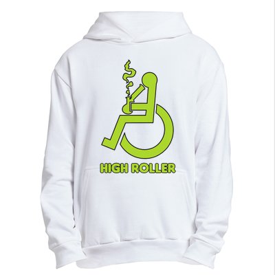 High Roller Funny Joke For People In A Wheelchair Urban Pullover Hoodie