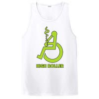 High Roller Funny Joke For People In A Wheelchair PosiCharge Competitor Tank