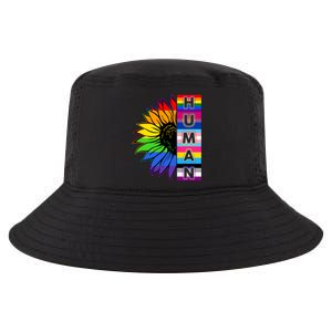 Human Rainbow Flower LGBT Pride Cool Comfort Performance Bucket Hat