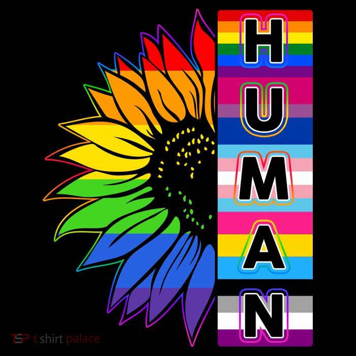 Human Rainbow Flower LGBT Pride Backpack