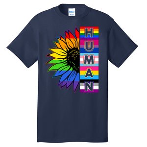 Human Rainbow Flower LGBT Pride Tall T-Shirt