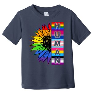 Human Rainbow Flower LGBT Pride Toddler T-Shirt