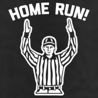 Home Run! (Football Referee) funny saying sarcastic Adult Drive Performance Visor