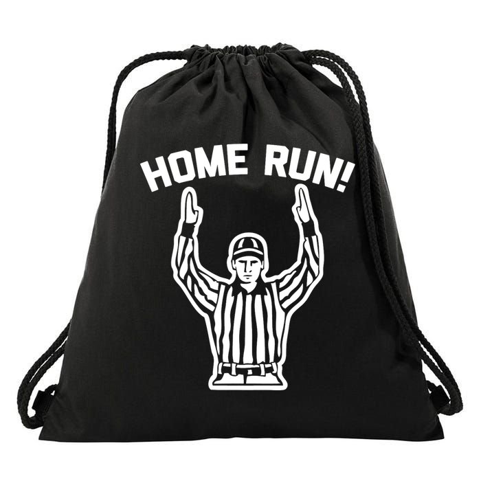 Home Run! (Football Referee) funny saying sarcastic Drawstring Bag