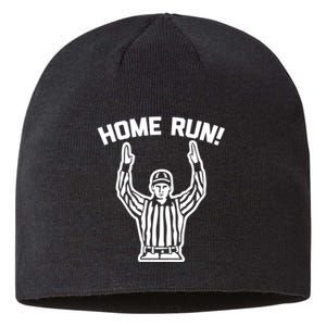 Home Run! (Football Referee) funny saying sarcastic Sustainable Beanie