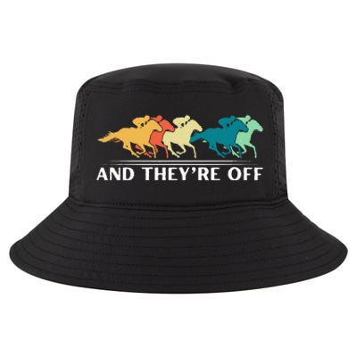 Horse Racing Funny And TheyRe Off Horse Racing Cool Comfort Performance Bucket Hat