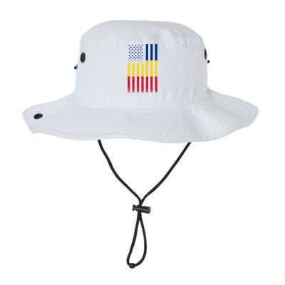 Half Roian Flag Vintage American Inside Me Usa Gift Great Gift Legacy Cool Fit Booney Bucket Hat