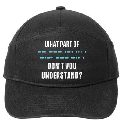 Ham Radio Gear Design Ham Operator Amateur Radio 7-Panel Snapback Hat