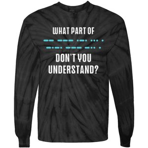 Ham Radio Gear Design Ham Operator Amateur Radio Tie-Dye Long Sleeve Shirt