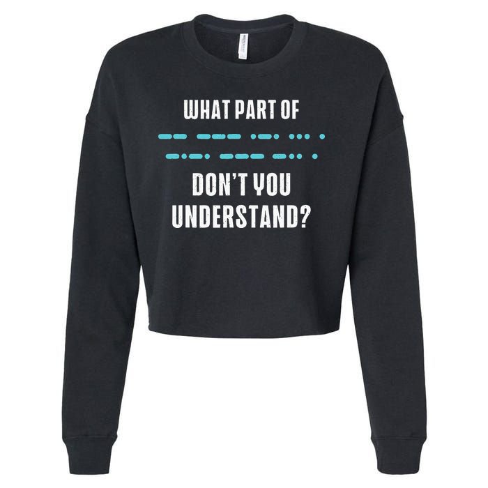Ham Radio Gear Design Ham Operator Amateur Radio Cropped Pullover Crew